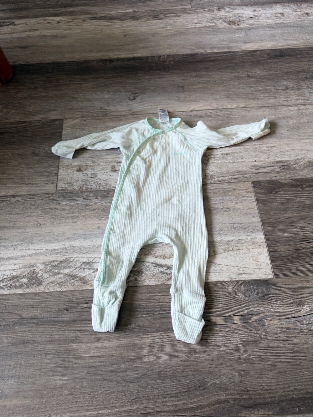Bonds Soft Ribbed Mint Green Baby One-Piece‎ Romper